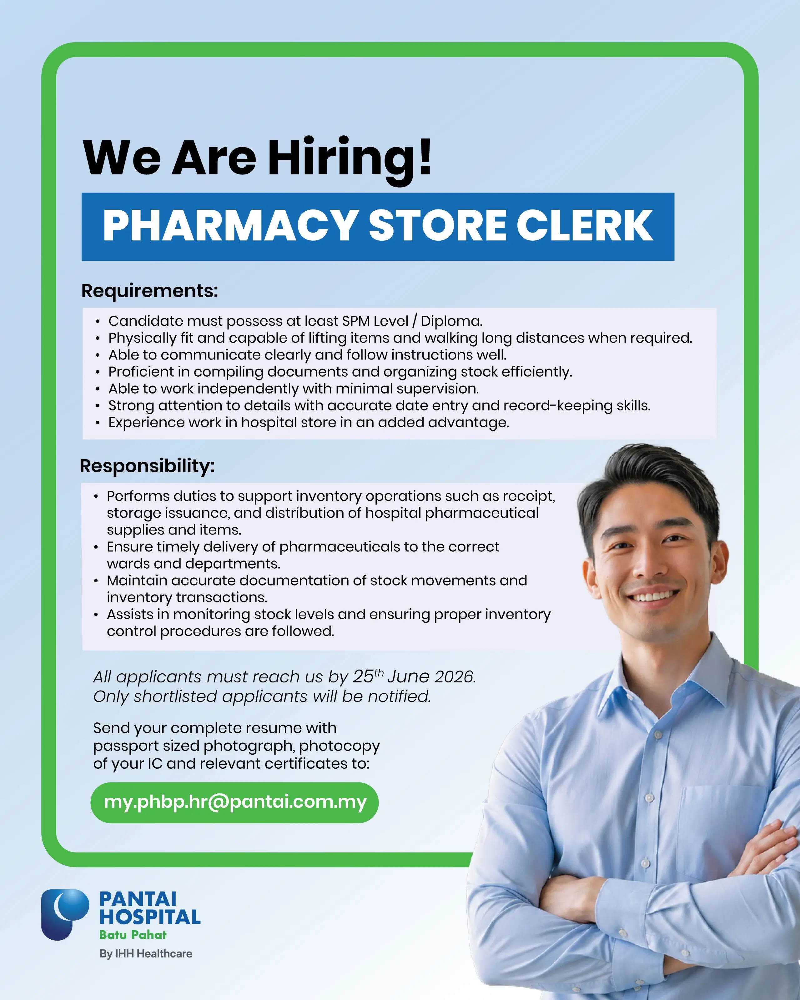 Pharmacy Store Clerk